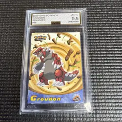 2003 Topps Pokemon Advanced Groudon #36 Non-Holo AGS 9.5 - Image 1