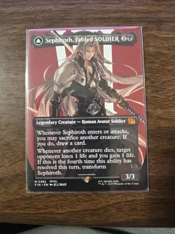 Magic the Gathering Sephiroth Fabled Soldier Final Fantasy Borderless Non Foil - Image 1