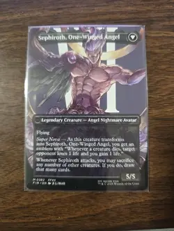 Magic the Gathering Sephiroth Fabled Soldier Final Fantasy Borderless Non Foil - Image 2