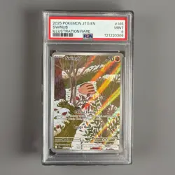Pokemon TCG Swinub EX 165/159 Journey Together PSA 9 Full Art - Image 1