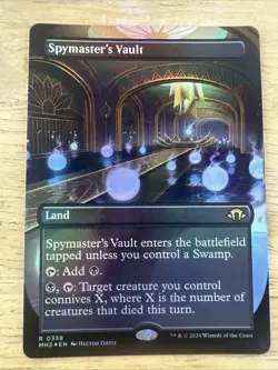 1x Spymaster's Vault, Foil Borderless Art, Modern Horizons 3, MTG NM - Image 1