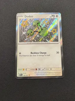 Pokemon TCG Doduo 199/091 Sv: Paldean Fates Shiny Rare Near Mint - Image 2
