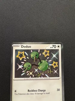 Pokemon TCG Doduo 199/091 Sv: Paldean Fates Shiny Rare Near Mint - Image 3