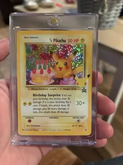 Pokemon TCG Birthday Pikachu #24 Holo Celebrations 25th Anniversary NM - Image 1
