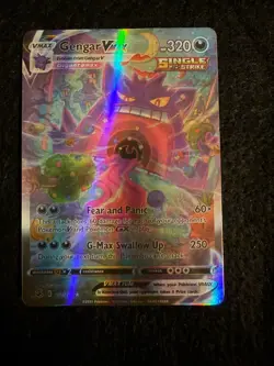 2021 POKEMON SWORD & SHIELD FUSION STRIKE SECRET #271 FULL ART/GENGAR VMAX - Image 1