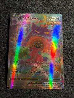 2021 POKEMON SWORD & SHIELD FUSION STRIKE SECRET #271 FULL ART/GENGAR VMAX - Image 2