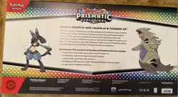 Pokemon TCG: Prismatic Evo Lucario Tyranitar Ex Premium Collection Sealed Box - Image 2