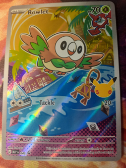 Rowlet 043 First Partners Promo Illustration Rare 30th Anniversary Pokemon TCG - Image 1