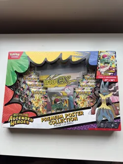 Pokemon TCG Ascended Heroes Premium Poster Collection Mega Lucario EX - SEALED ✅ - Image 1