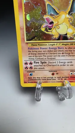 Pokemon Charizard 4/102 Base Set Holo Rare 120 HP Wizards of the Coast - Image 4