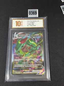 2024 Pokemon Rayquaza VMAX Ultra Rare Nine ColorGathering cs4bC 098/132 Grade 10 - Image 1
