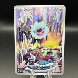Pokemon TCG Woobat 119/086 Sv: White Flare Holo Illustration Rare NM Near Mint - Image 1