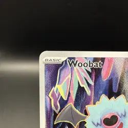Pokemon TCG Woobat 119/086 Sv: White Flare Holo Illustration Rare NM Near Mint - Image 2