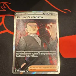 Pokemon Giovanni's Charisma Ultra Rare Full Art Holo SV151 197/165 - Image 1