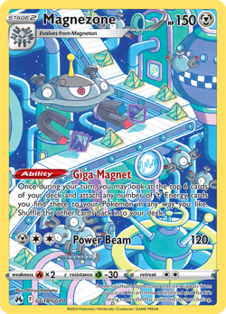 Magnezone - Crown Zenith Galarian Gallery Pokemon TCG CRZ #GG18 Trainer Gallery - Image 1