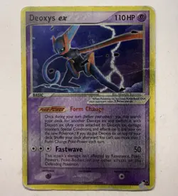 Pokemon TCG Pop Series 4 Deoxys Ex #17 VERY POOR Condition - Image 1