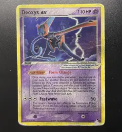 Pokemon TCG Pop Series 4 Deoxys Ex #17 VERY POOR Condition - Image 2