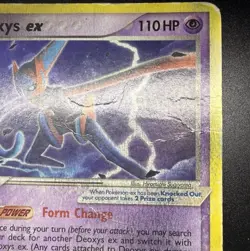 Pokemon TCG Pop Series 4 Deoxys Ex #17 VERY POOR Condition - Image 4