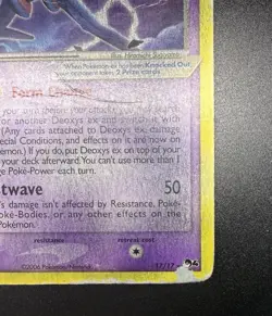 Pokemon TCG Pop Series 4 Deoxys Ex #17 VERY POOR Condition - Image 5