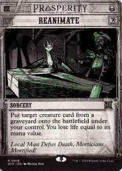 Reanimate (18) R Outlaws of Thunder Junction: Breaking News NM MTG - Image 1