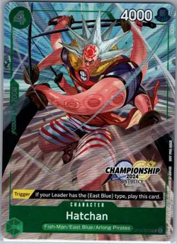 Hatchan (CS 2024 Celebration Pack) OP03-033 English One Piece PromoCard - NM - Image 1