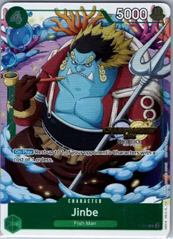 Jinbe (CS 2024 Event Pack) P-063 English One Piece Promo Card - NM - Image 1