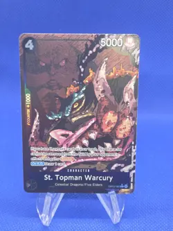 One Piece Carrying On His Will St Topman Warcury OP13-089 Alternate Alt Art NM - Image 1