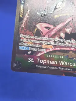 One Piece Carrying On His Will St Topman Warcury OP13-089 Alternate Alt Art NM - Image 5