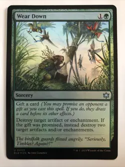 MTG Bloomburrow Wear Down Foil 0203 NM - Image 1