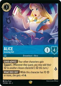 Alice (FOIL) 137/204/EN-2/Rise of the Floodborn/Disney Lorcana/TCG/Legendary - Image 1