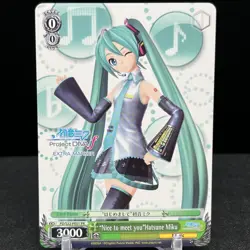Nice to Meet You Hatsune Miku PD/S22-PE01 PR Project Diva Weiss Schwarz Card - Image 1