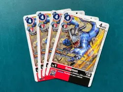 Greymon EX10-007 Playset Sinister Order Digimon Card Game x4 - Image 1