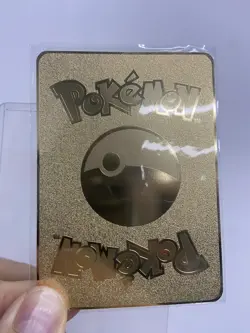 Pikachu 60HP Gold Metal Pokemon Card-Collectible Gift Display！NICE~ - Image 3