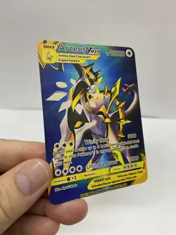 Arceus Vmax Gold Metal Pokemon Card-Collectible Gift Display！Christmas - Image 1