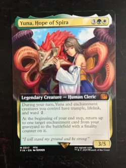 MTG Final Fantasy English Yuna, Hope of Spira Extended Art 0517 Non-Foil - Image 1