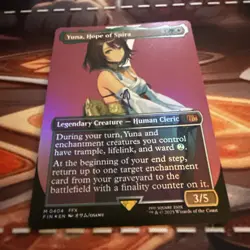 Yuna, Hope of Spira (Borderless) Final Fantasy Foil - Image 1