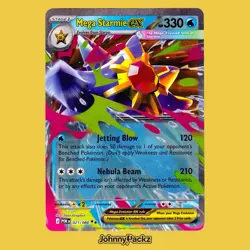 Mega Starmie ex 021/088 - 2026 Perfect Order Double Rare Holo - Pokemon Card NM - Image 1