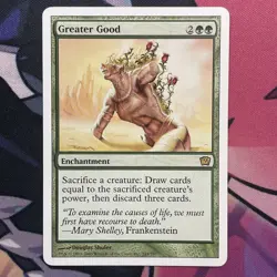 Greater Good - LP/NM -9th Edition RARE MtG TCG Card #245 - Image 1