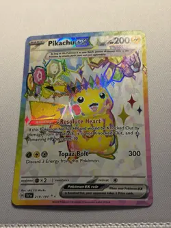 PIkachu ex 219/191 SSP Surging Sparks FULL ART Ultra Rare NM Pokemon Card - Image 2