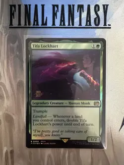 Tifa Lockhart Prerelease Foil English MTG Final Fantasy Near Mint/Mint - Image 1