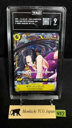 TAG MINT 9 Boa Hancock P-115 V Jump Promo Limited 2025 ONE PIECE Card Game JP③ - Image 1