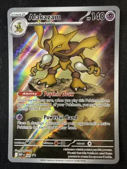 Alakazam 009 Holo Illustration Rare Mega Evolution Promo Pokemon Card - Image 1