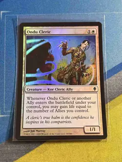 Magic the Gathering MTG Zendikar ONDU CLERIC Foil - Image 1