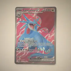 Salamence ex Ultra Rare Full Art Holo SV09 177/159 320 HP Pokemon Card - Image 1