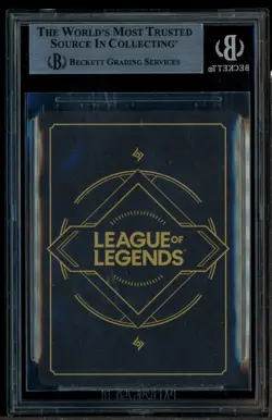 2025 Riftbound #261 Leona Radiant Dawn Metal Card BGS Promo League of Legends 9 - Image 3