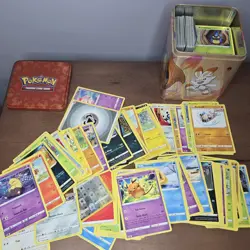 Charizard Pokemon Tin Full Of Cards 2 Pounds Total! - Image 1