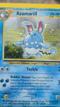 Azumarill 2/111 Neo Genesis Holo Pokemon TCG Vintage Card - Image 2