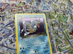 Dark Gyarados 8/82 Holo Team Rocket Prerelease Promo Pokemon Card - SWIRL - Image 2