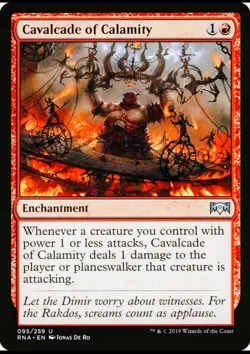 X 1 Cavalcade of Calamity NM Ravnica Allegiance 095 MTG Magic The Gathering - Image 1