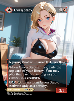 Gwen Stacy/Ghost-Spider - MTG Anime Custom Playtest - Image 1